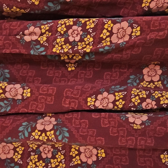 Matilda Jane Just Imagine Emmaline Girls Maroon Floral Dress Sz 10 - Picture 2 of 6